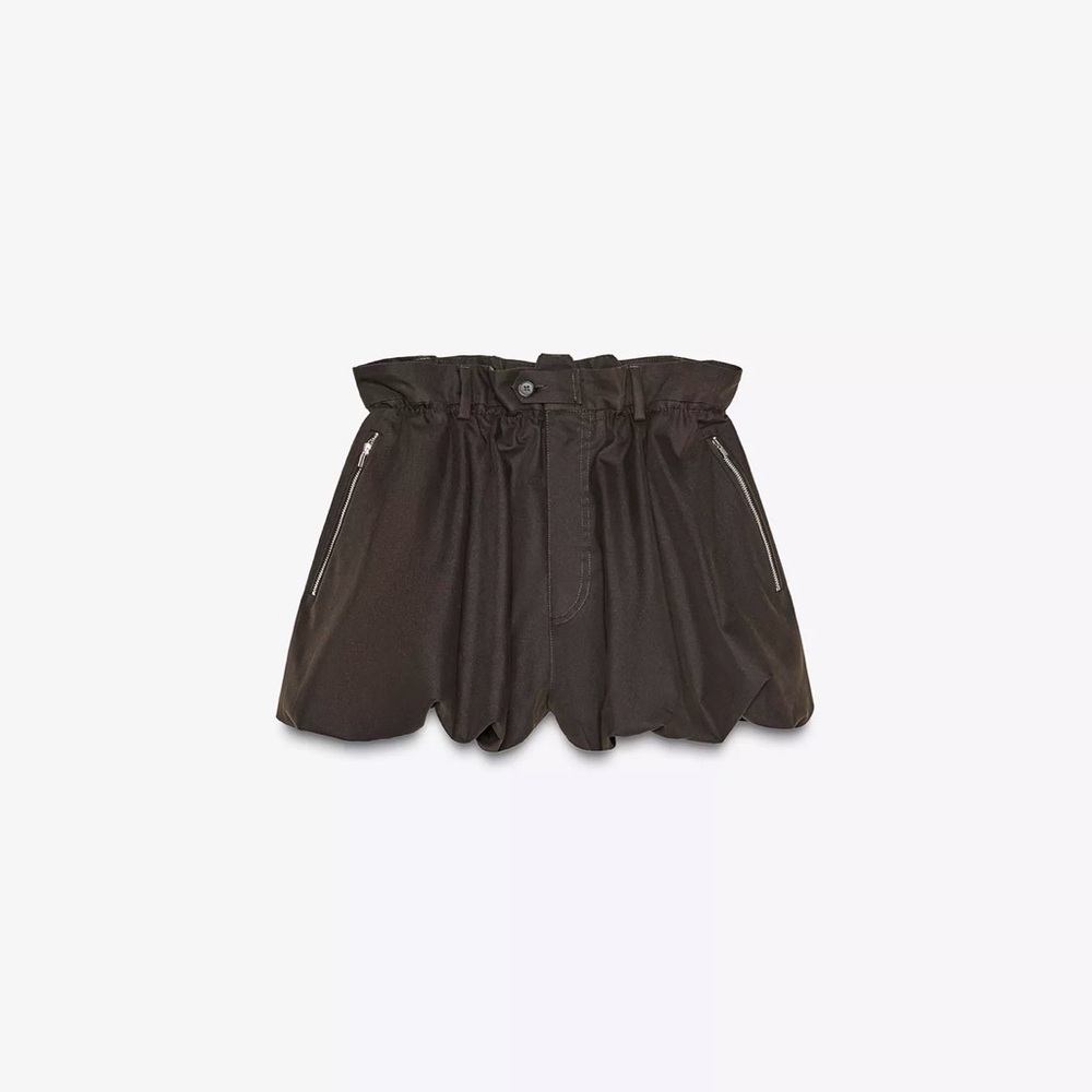 Zara‎ Chocolate Brown BALLOON SHORTS ZW COLLECTION
